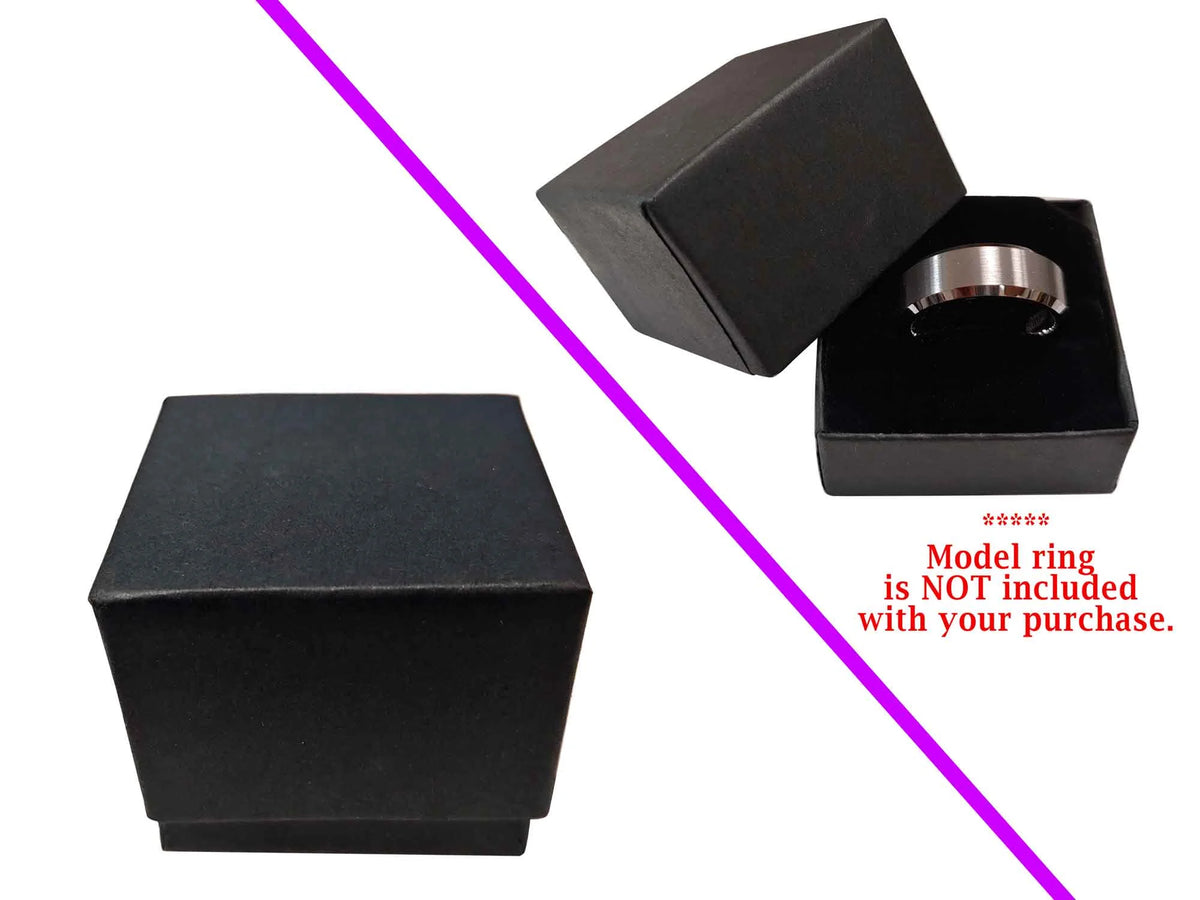 Black IP Tungsten Carbide Dome Ring O9474