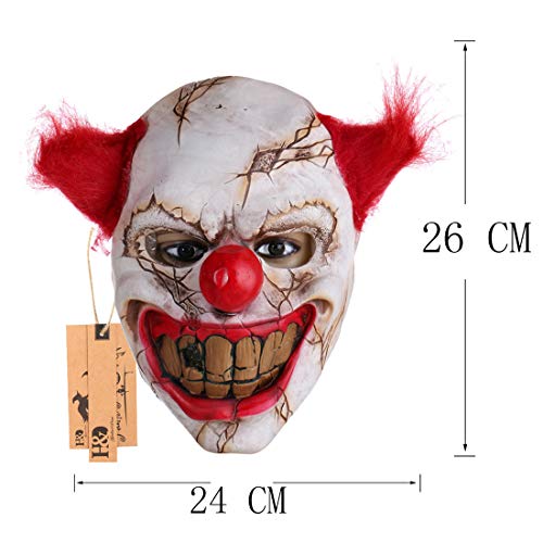 Scary Clown Mask & Inflatable Snowman Decor M722216