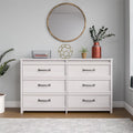 6 Drawer Ivory Oak Dresser S418