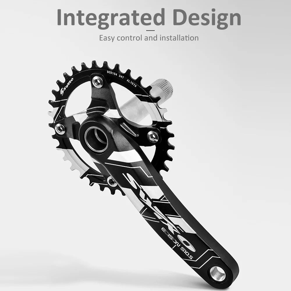 170mm 104 BCD Mountain Bike Crankset with Chainring and Bottom Bracket I32886