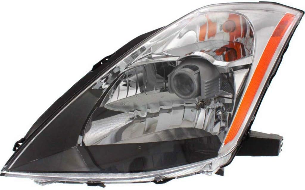 Passenger Side Halogen Headlight Assembly for Nissan 350Z 2003 2004 2005 R9101