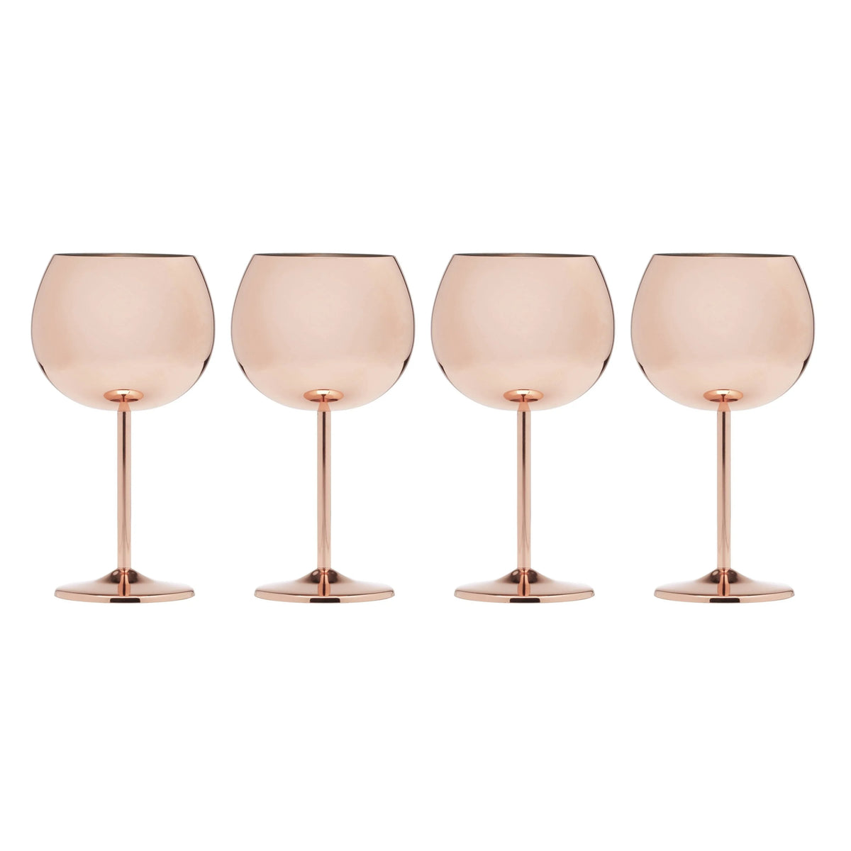 Set of 4 12 Ounce Copper Wine Glass Z705559