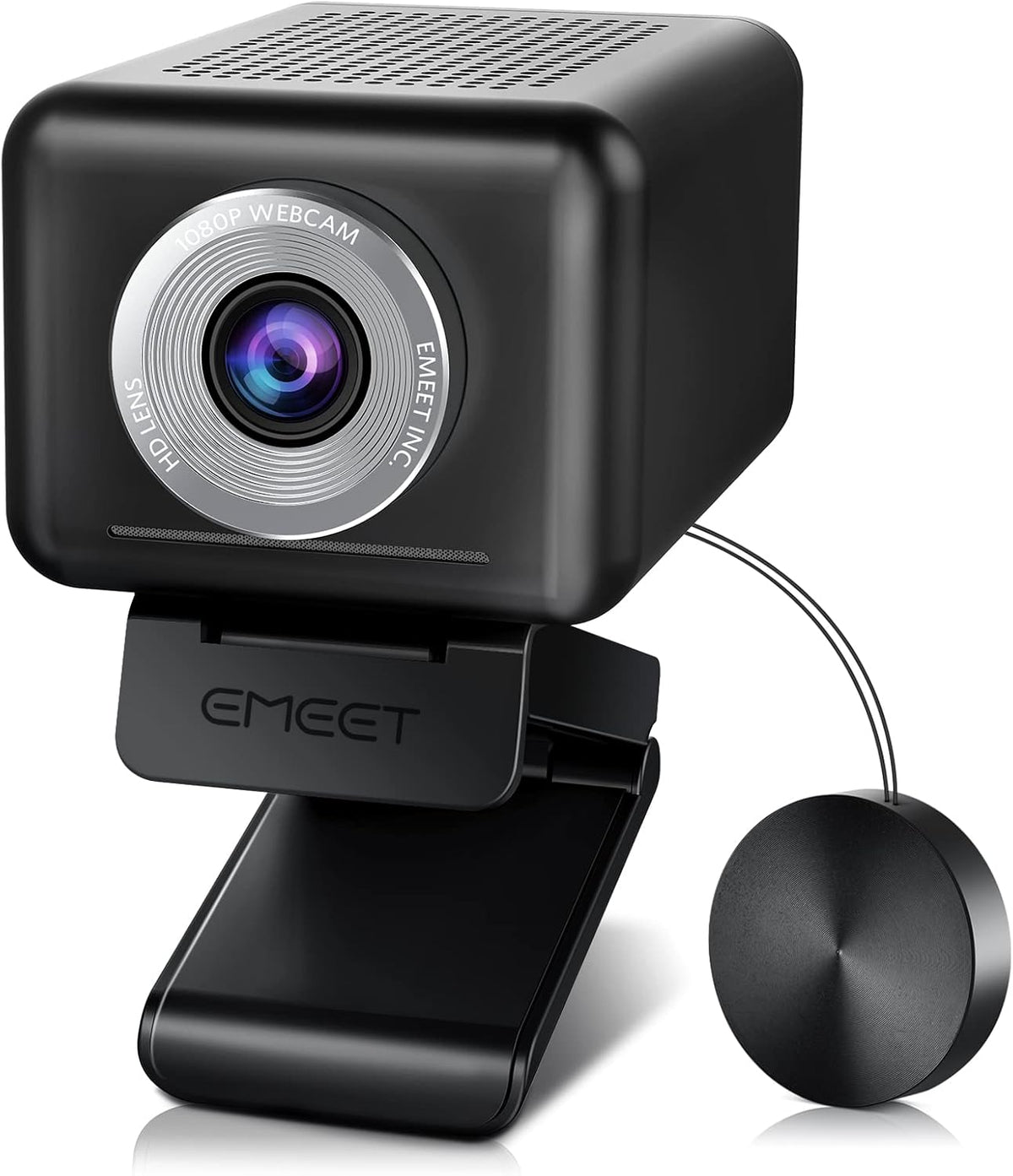 1080P 60FPS Webcam with 4 Mics and 3W Speaker R329