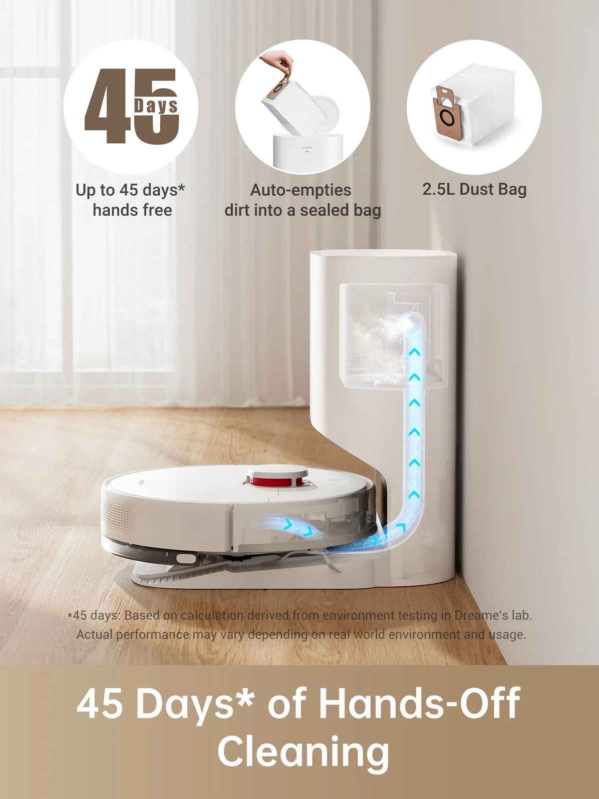 Robot Vacuum and Mop with Self-Emptying Base B9106