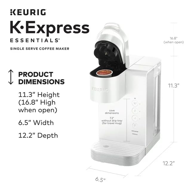 Single Serve K-Cup Pod Coffee Maker, Black, Compact Y317028