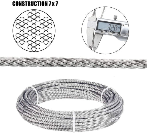 1/8 Cable Railing Kit with 400ft Stainless Steel Cable N421