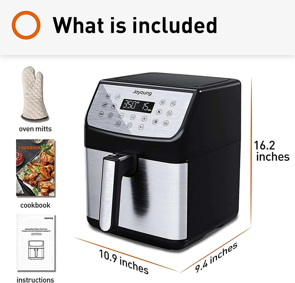 5.8QT 1700W Double Basket Air Fryer A294461