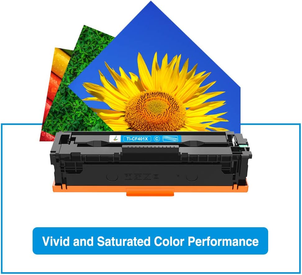 4-Pack Toner Cartridge for HP 201A 201X CF400X CF400A Color Pro MFP M277dw M252dw M277c6 CF401X CF402X CF403X M252 M277 Printer (Black Cyan Yellow Magenta) S259
