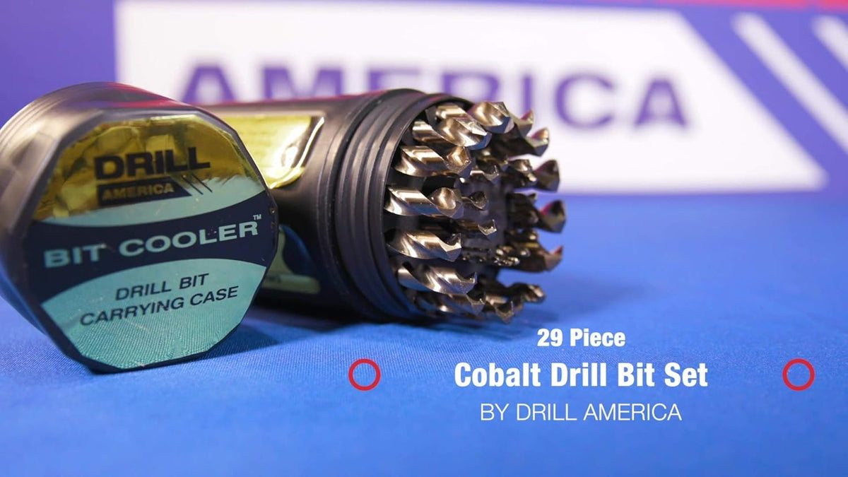 29 Piece M42 Cobalt Drill Bit Set in Round Case L184