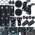 19 Pcs Bling Car Accessories Set (White) E453