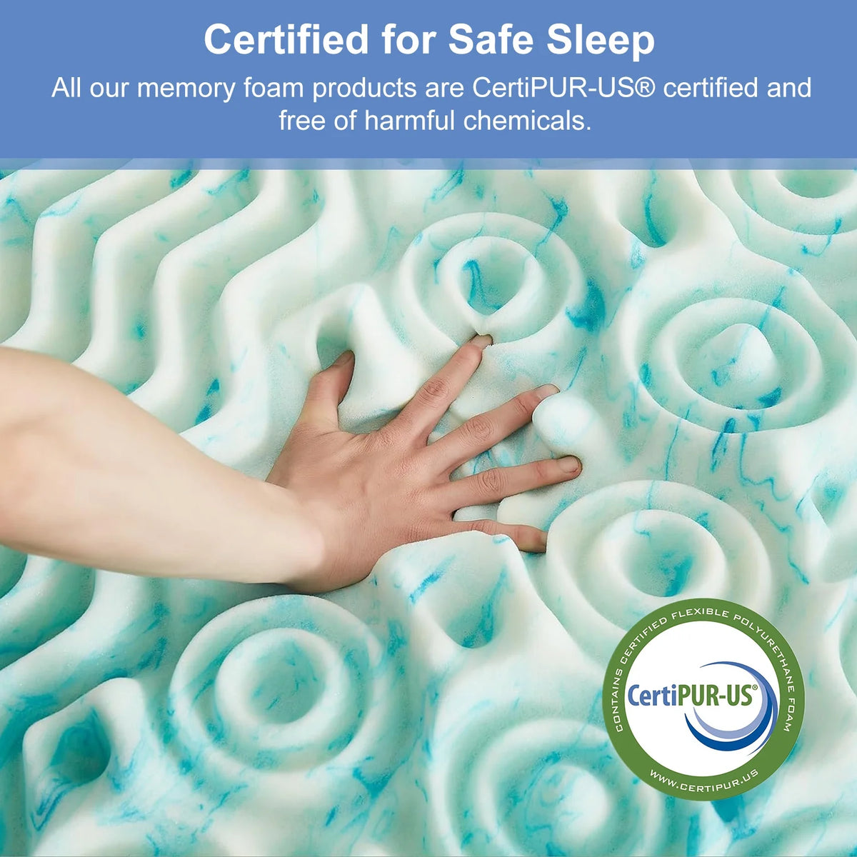 14 inch Gel Memory Foam Queen Size Mattress X4687