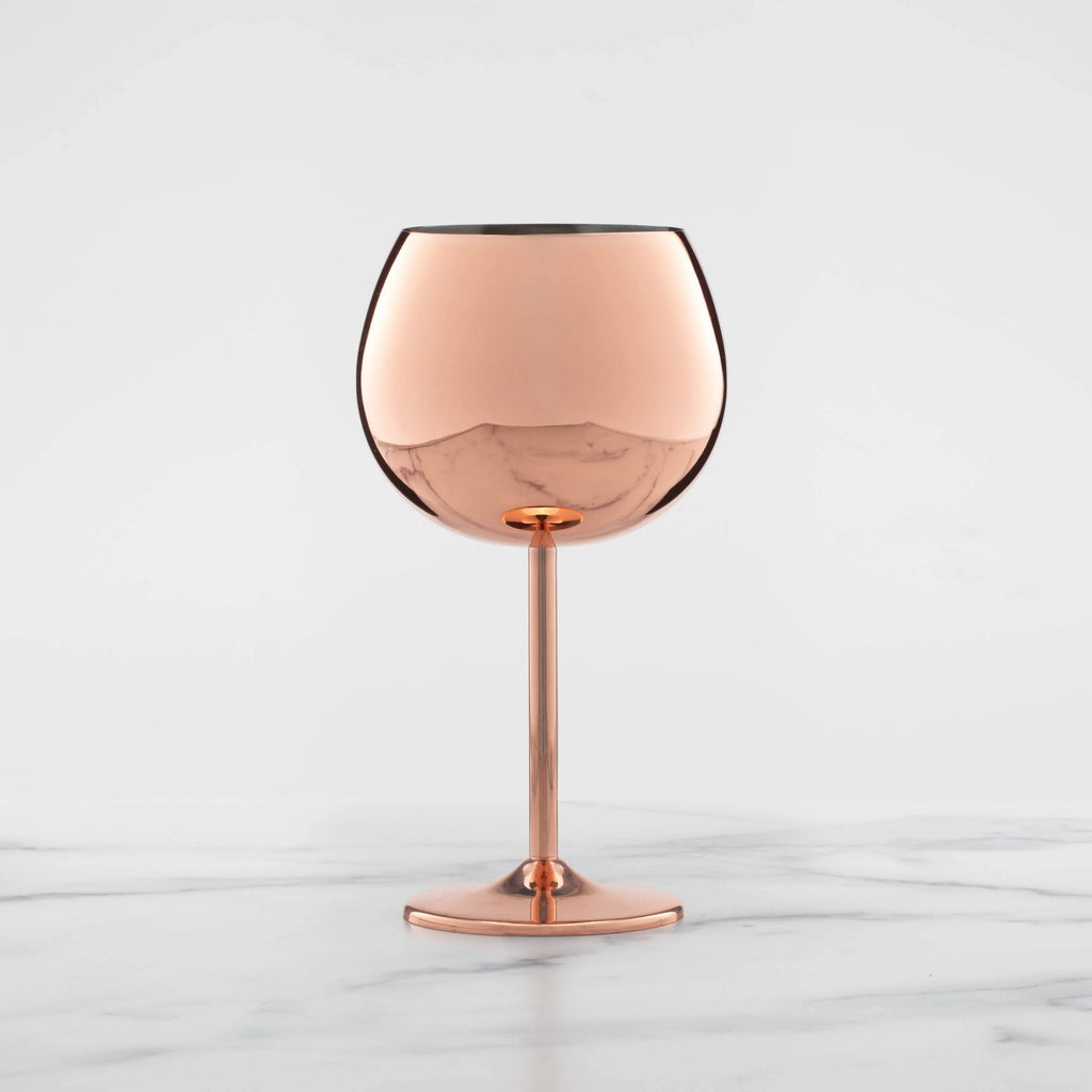Set of 4 12 Ounce Copper Wine Glass Z705559
