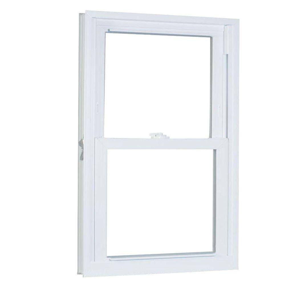 White 27.75 in. x 69.25 in. Vinyl Double Hung Window S1782