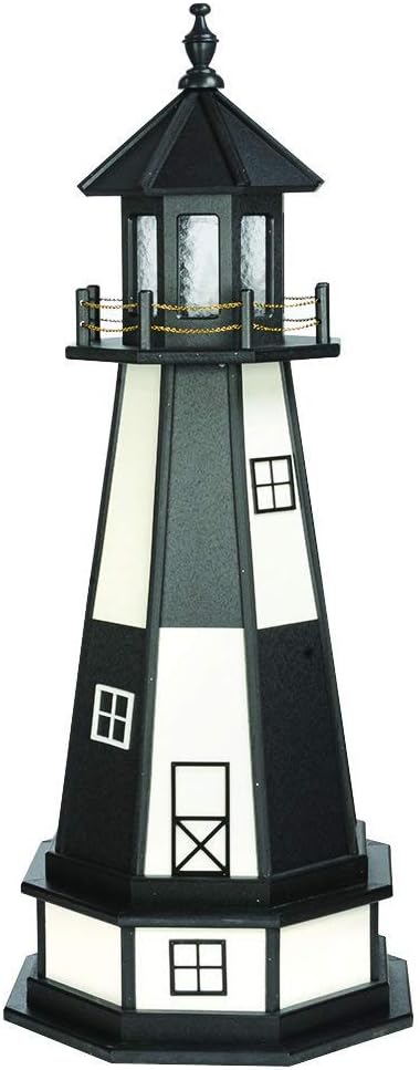 Decorative Lighthouse with Base Wood Turf Green Weatherwood A454