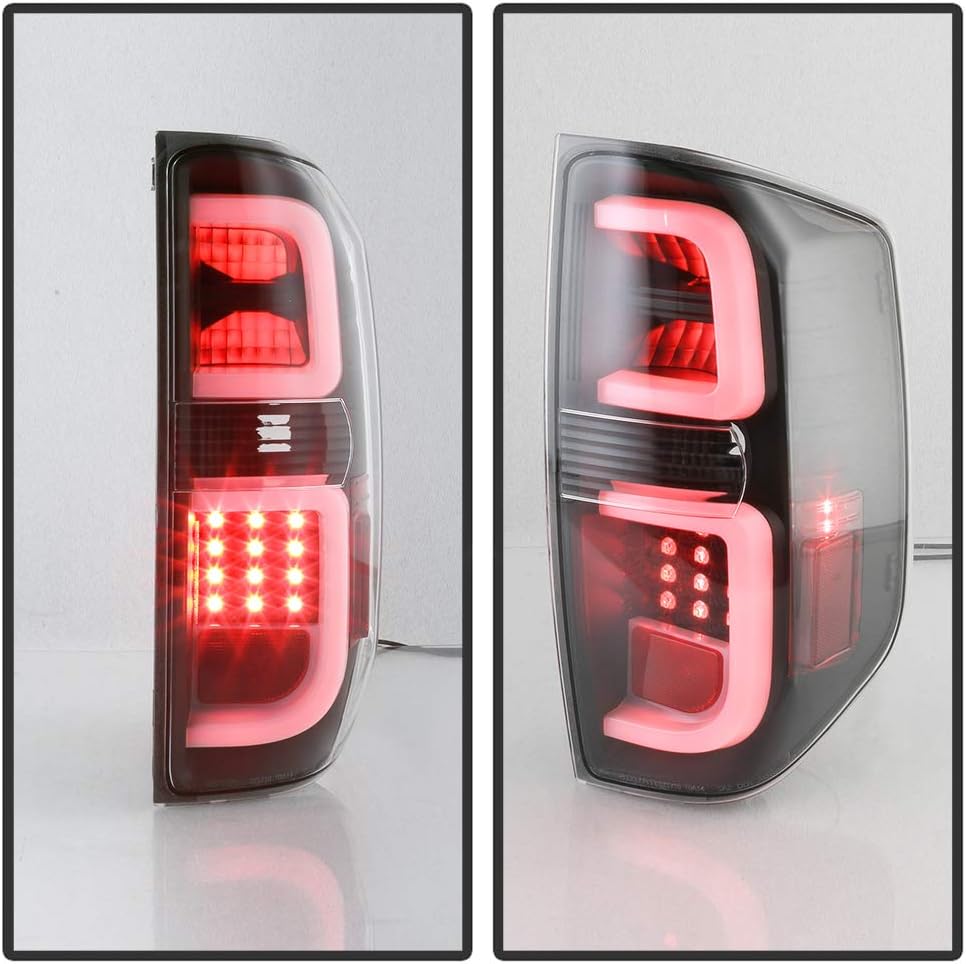 Black Edition LED Tube Tail Lights Brake Lamps Assembly Left+Right C71147