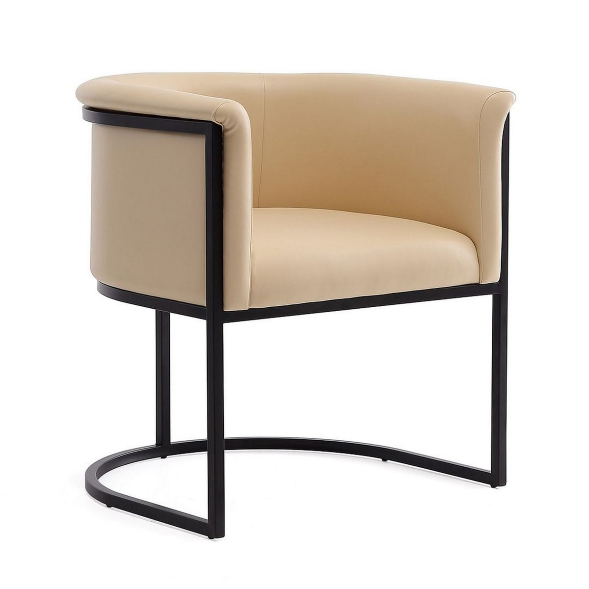 Tan and Black Faux Leather Dining Chair (Set of 2) T419878