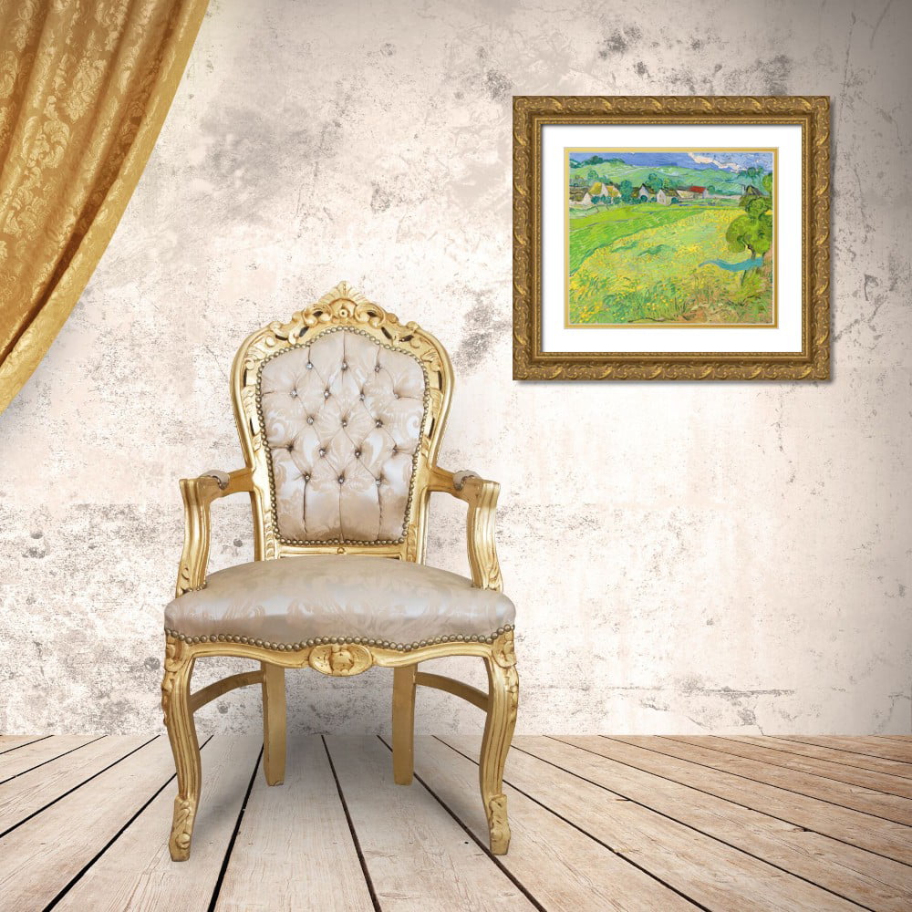 Gold Ornate Wood Framed Art Print Q3679