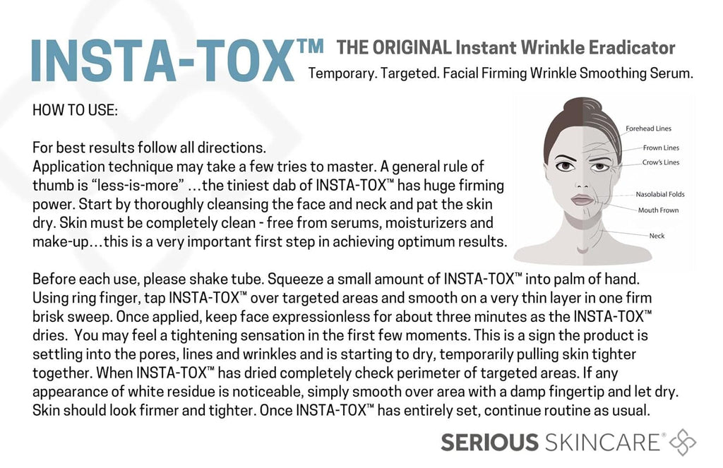 Instant Wrinkle Smoothing Serum, 2 Pack of Two .75 oz. Tubes P137