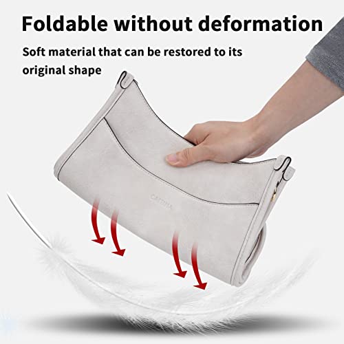 Vegan Leather Crossbody Shoulder Bag with 2PCS Adjustable Strap P487