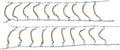 9" V-Bar Chain in Plastic Case Pack of 2 Z19357
