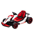 Electric Drift Kart Car with Adjustable Seat, 24V 7Ah, 2 * 200W Motor, 8.1 MPH, LED Lights C341