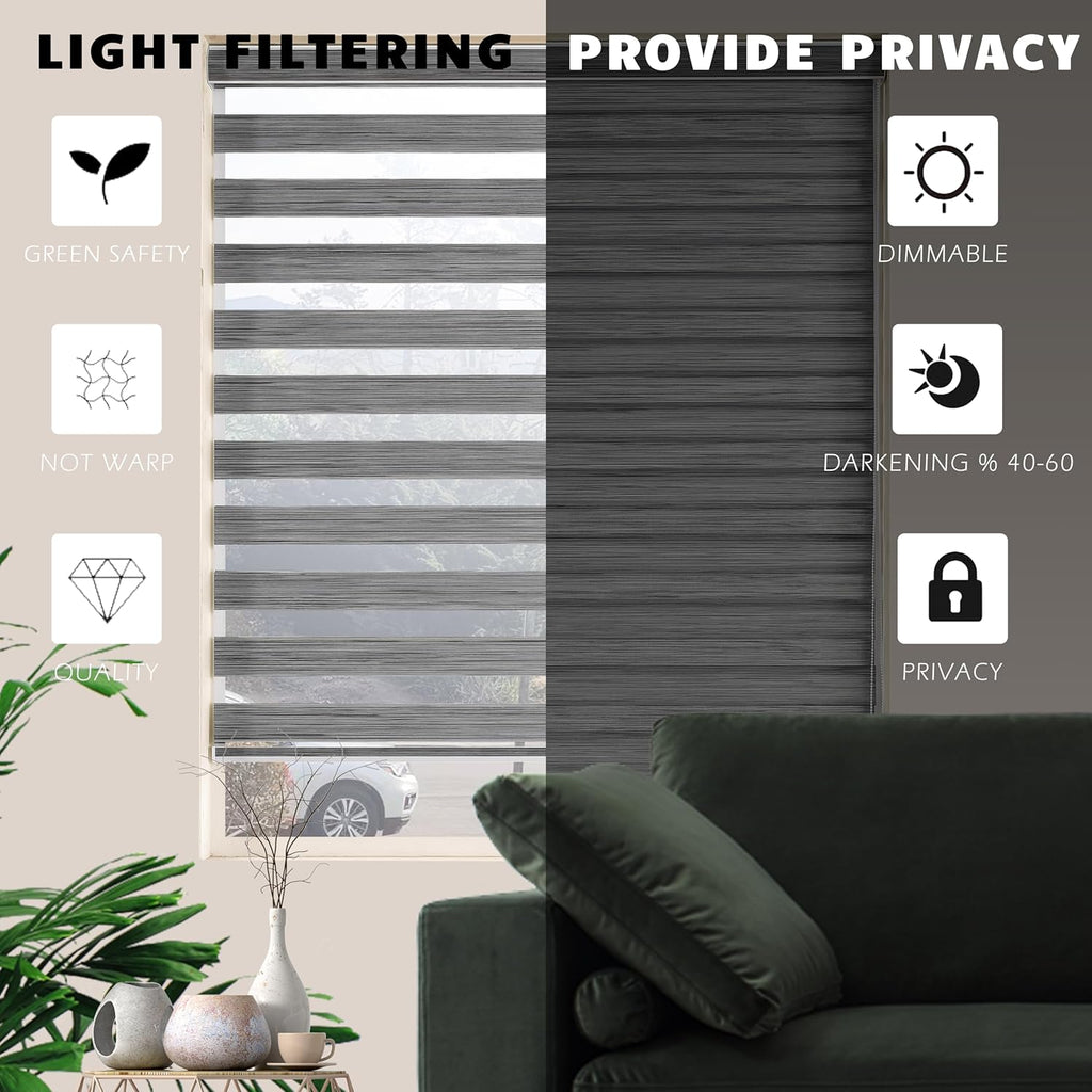 Grey Zebra Roller Blinds C908506