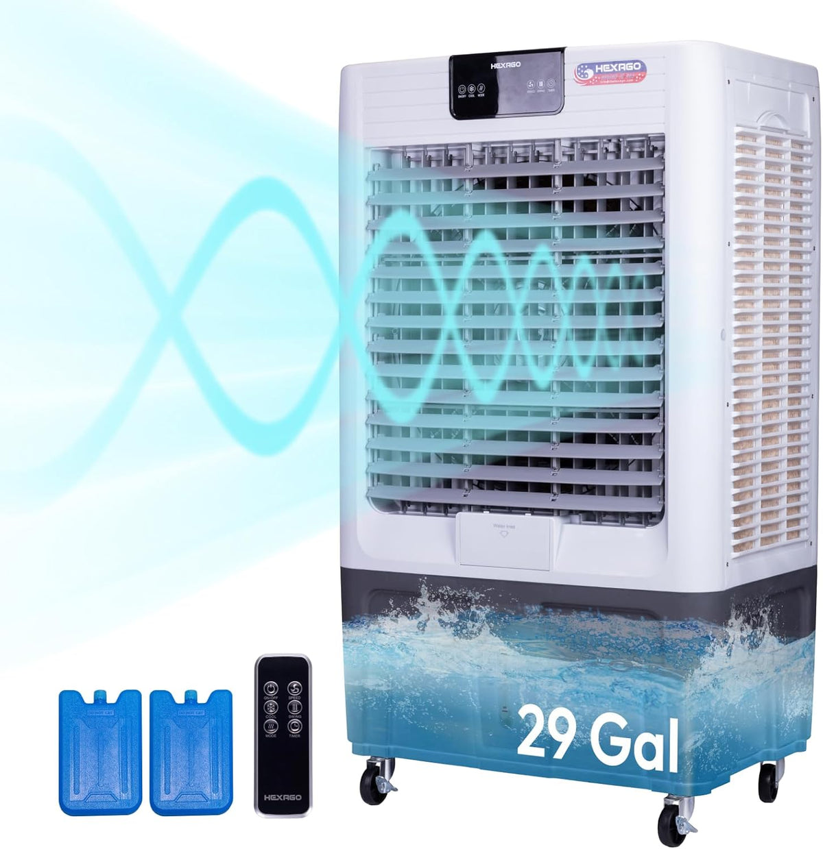 10000 CFM Evaporative Air Cooler with Remote Control S784601