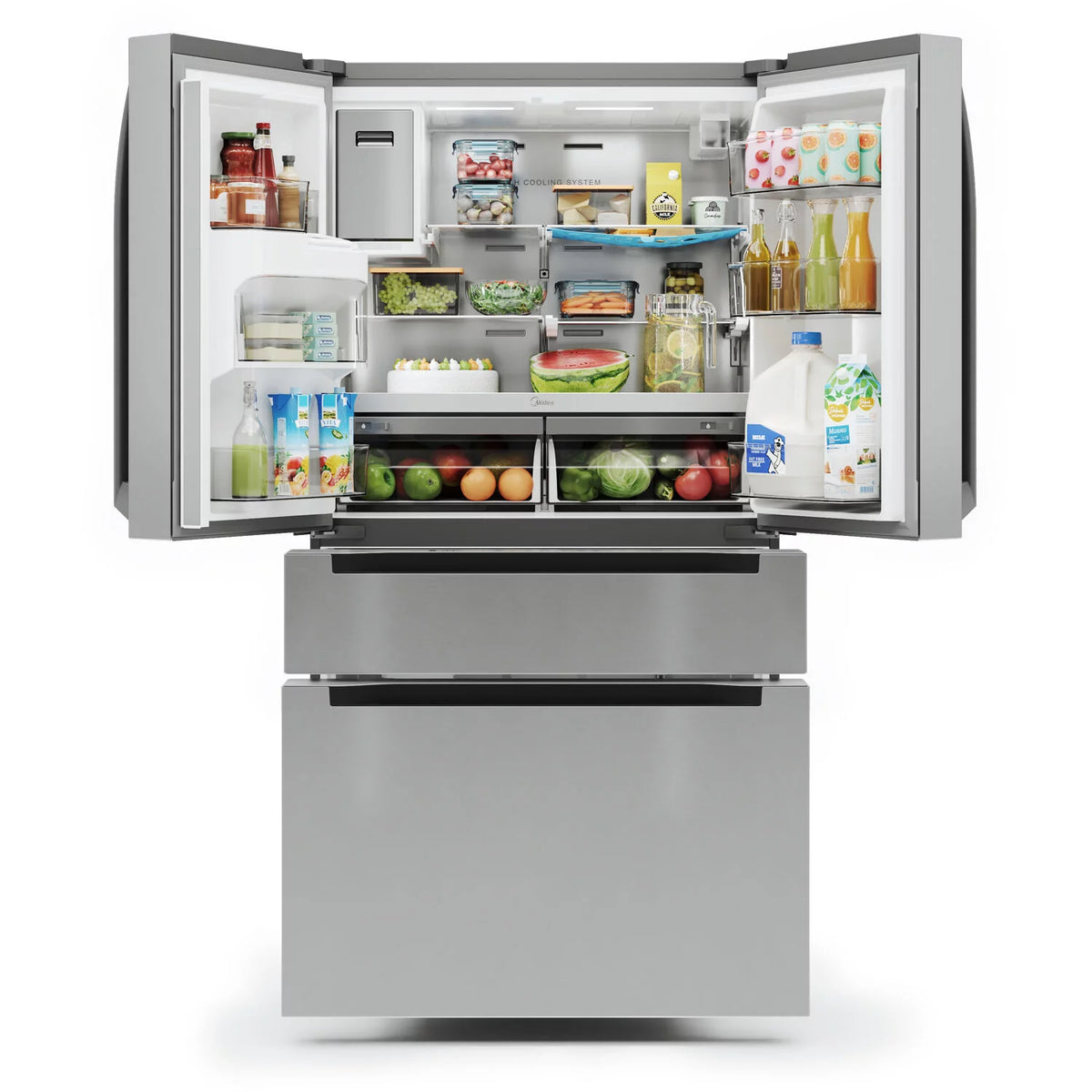 21.6-Cu. Ft. 4-Door French Door Refrigerator, Stainless Steel B335349