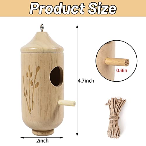 Wooden Hummingbird House for Outside Hanging 4.7 Inch T149391