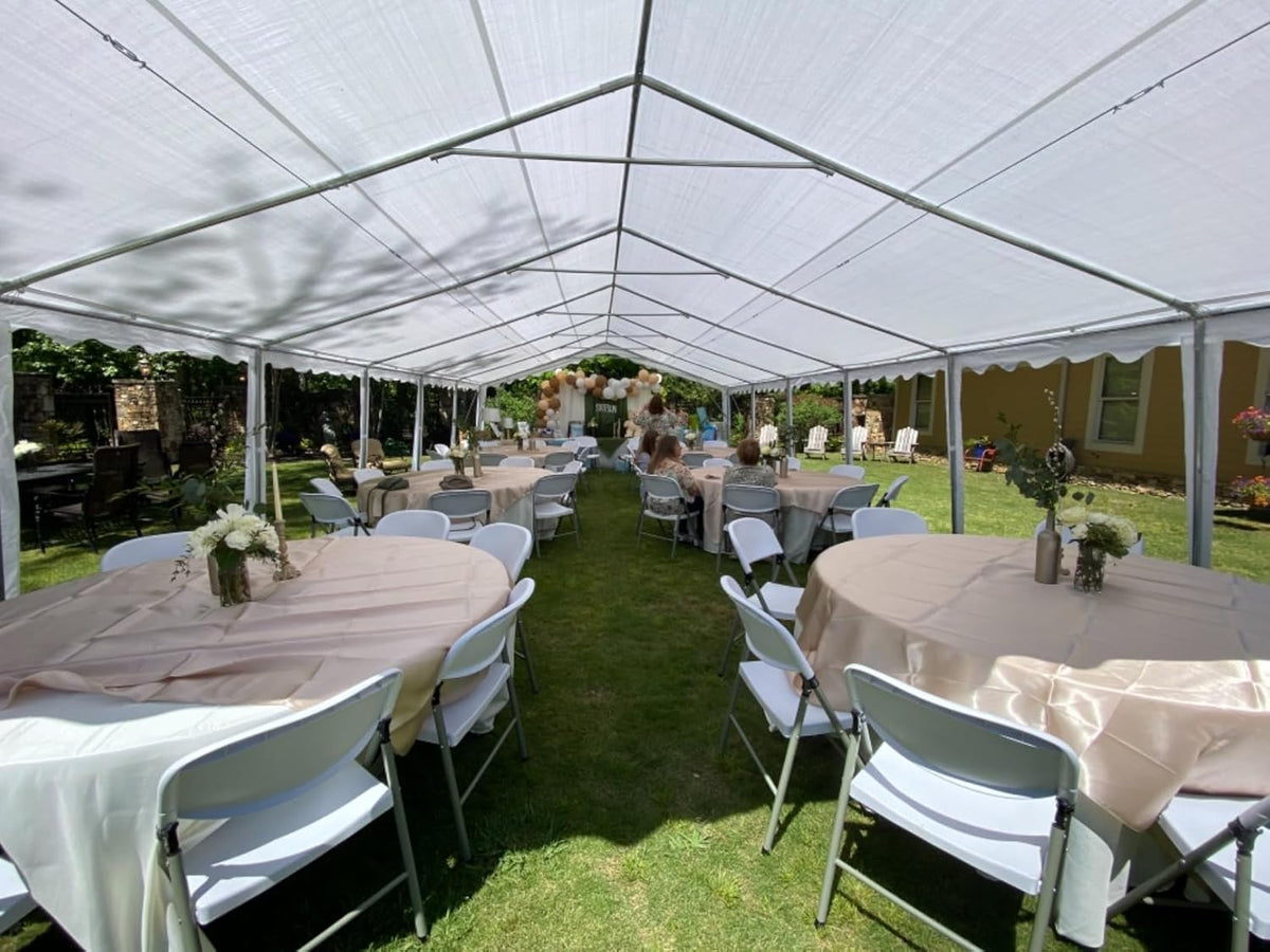 20x40 Heavy Duty Outdoor Galvanized Party Tent with Storage Bags O82099
