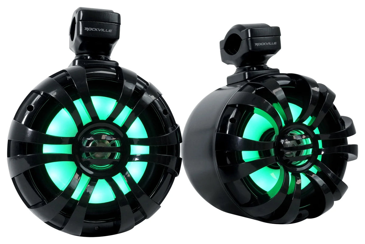 6.5" 300w Metal Marine Wakeboard LED Tower Speakers K623899