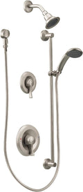 Brushed Nickel Showerhead and Handheld Showerhead M125559