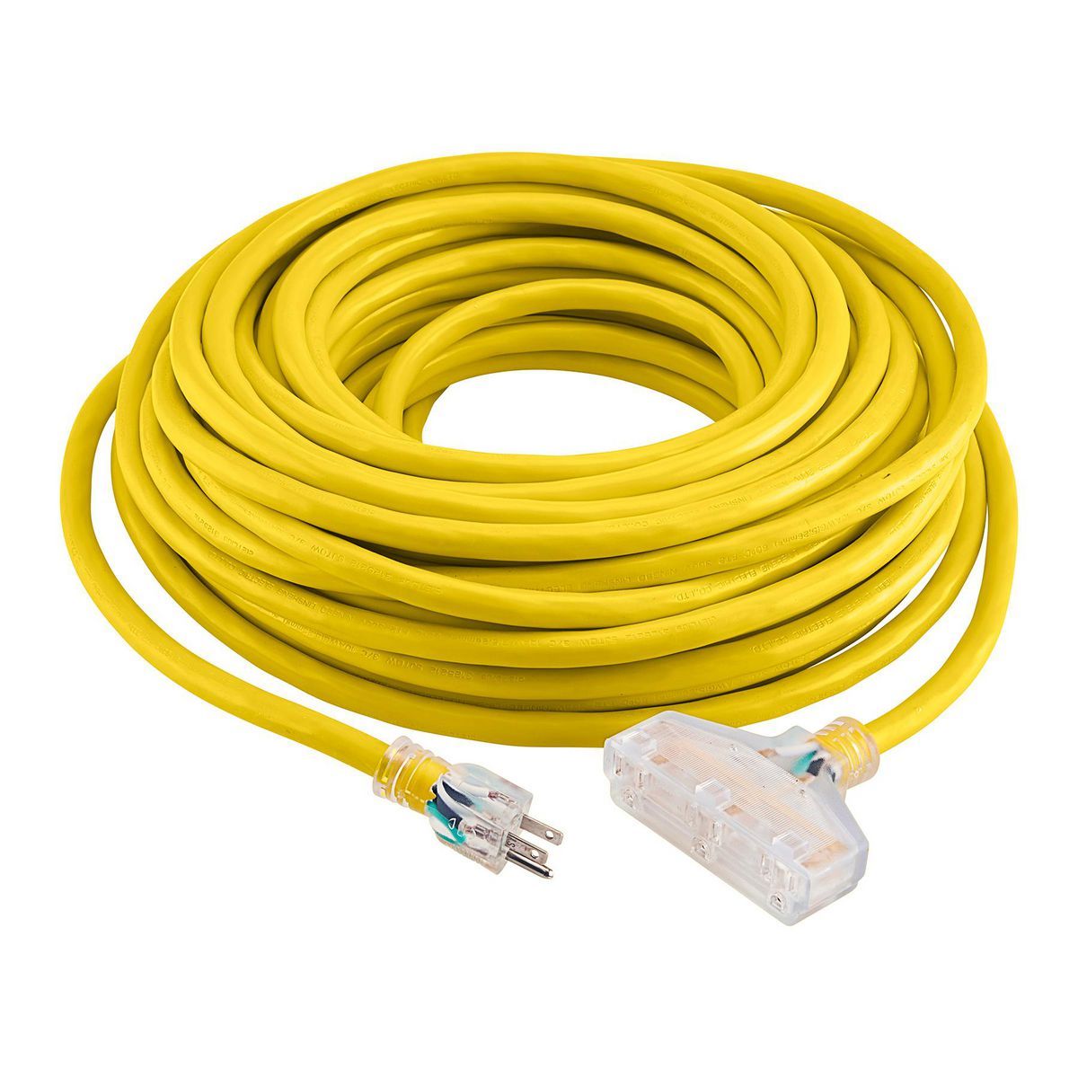 100 ft. 10/3 Gauge Triple-Tap Extension Cord P7292
