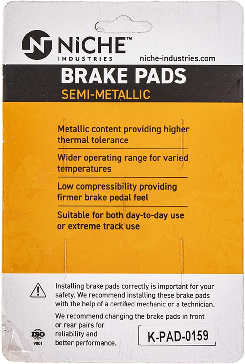 Front Brake Rotor Pad Semi Metallic Kit G4603