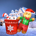 5.9ft Christmas Inflatable Gingerbread Man with LED Lights C193131