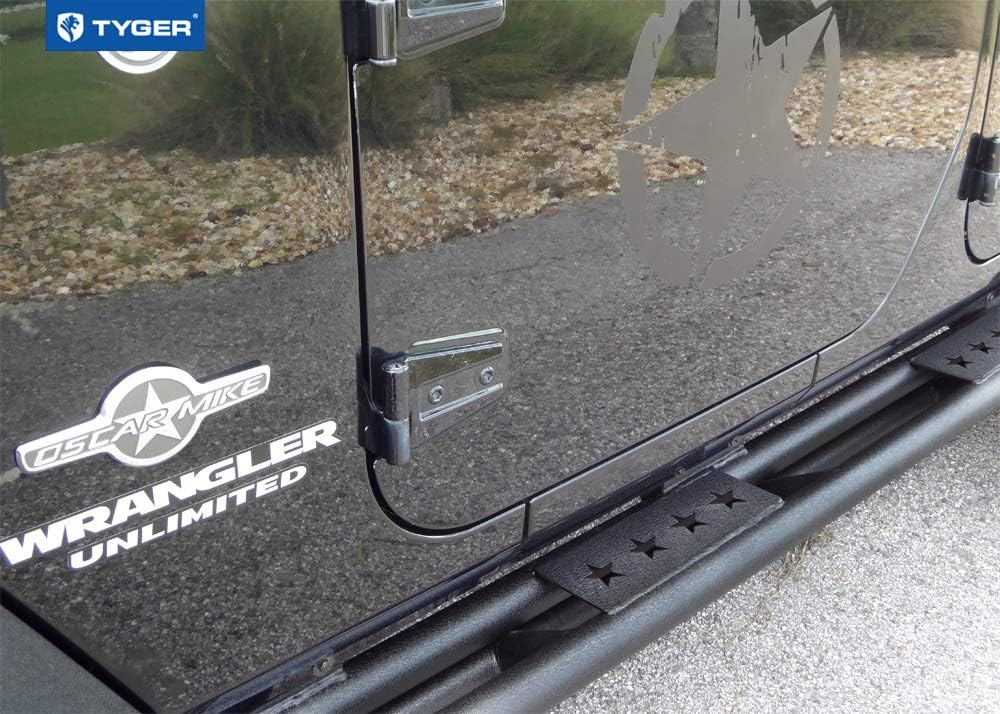 Textured Black Side Step Running Boards for Jeep Wrangler JK 4 Door I673849