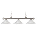Brushed Nickel 3 Light Island Light H385396