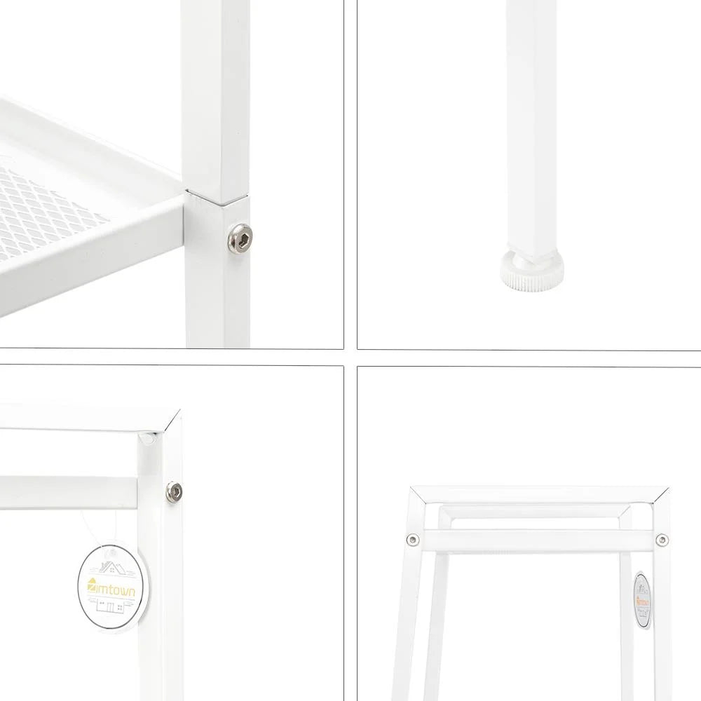 White 4-Tier Leaning Ladder Bookcase K351