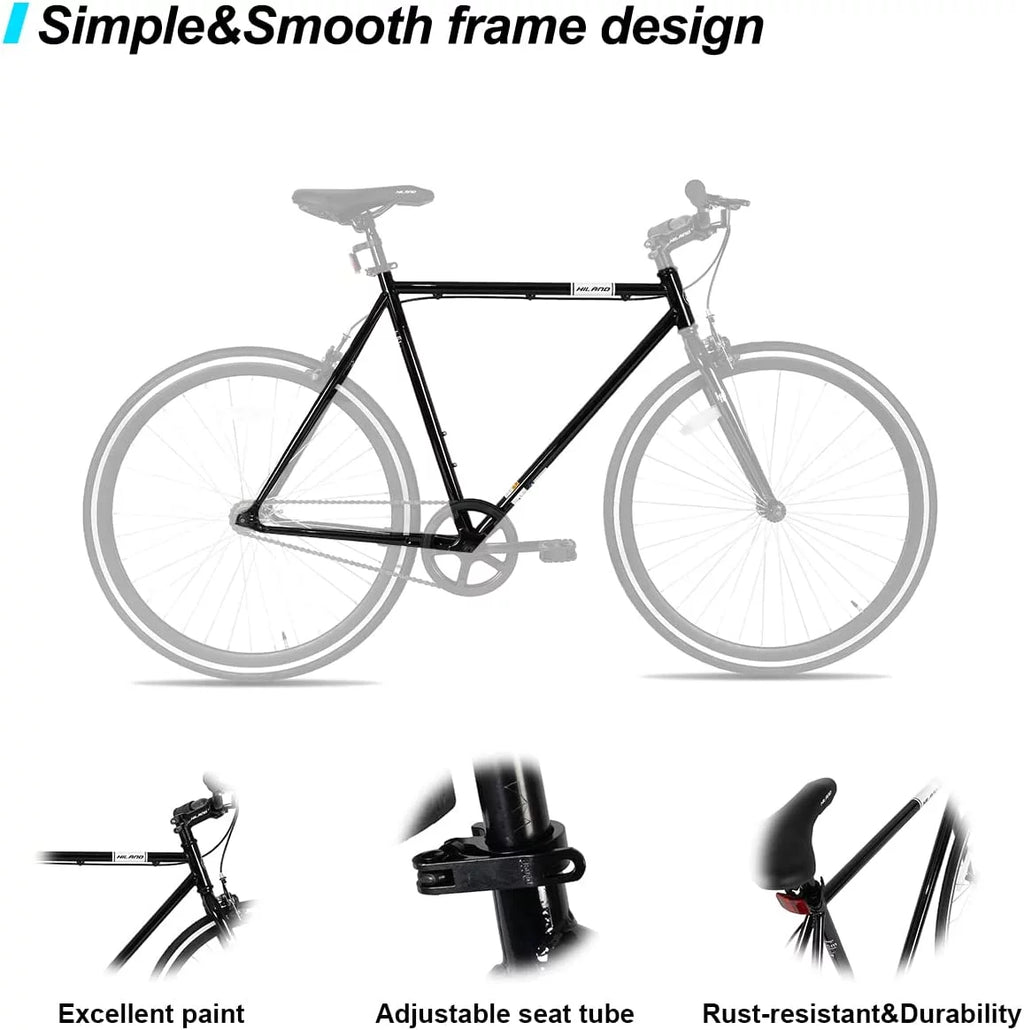Single Speed Fixed Gear Bike with 700C Wheels O820