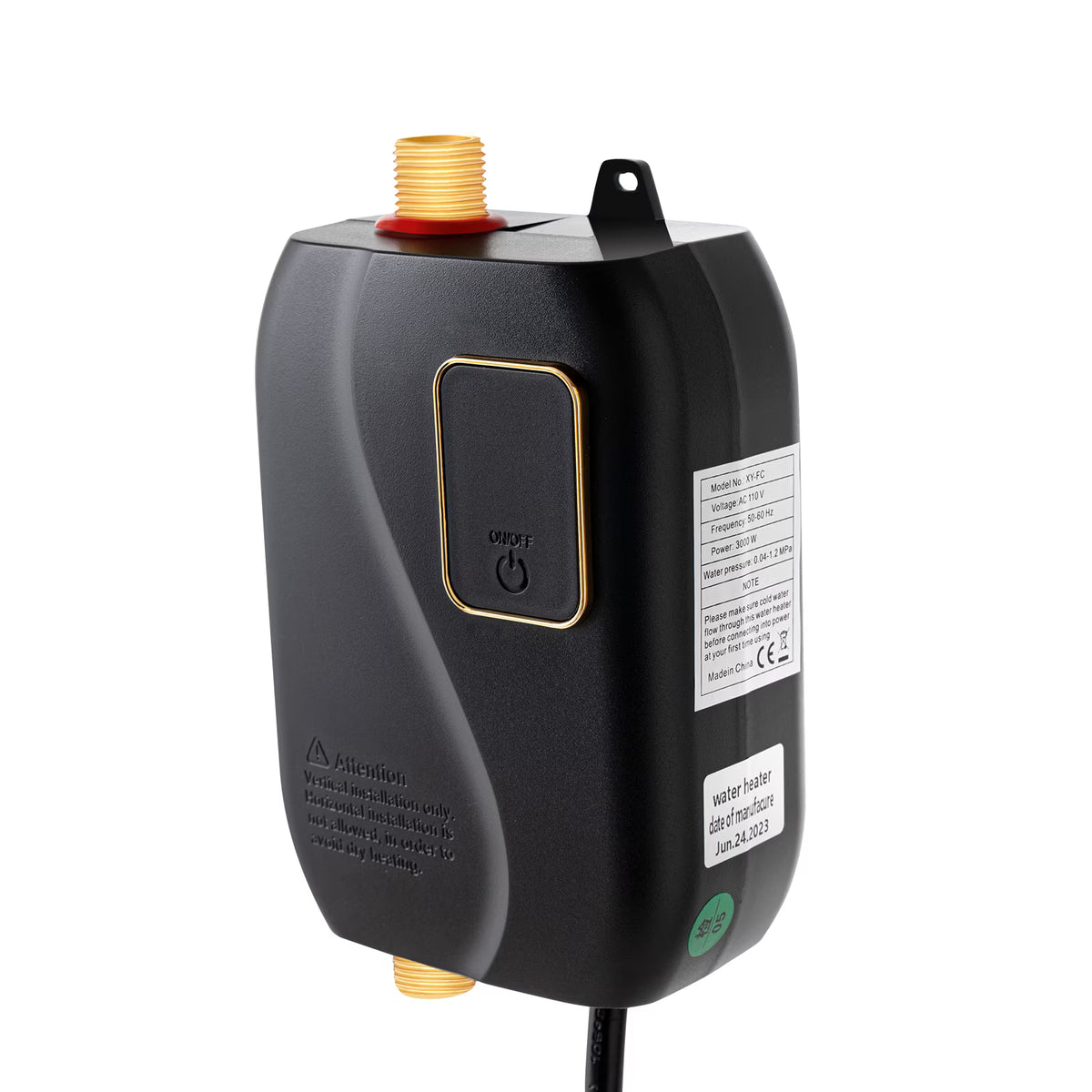 110V 3000W Mini Instant Electric Tankless Water Heater with LCD Digital Display N747045