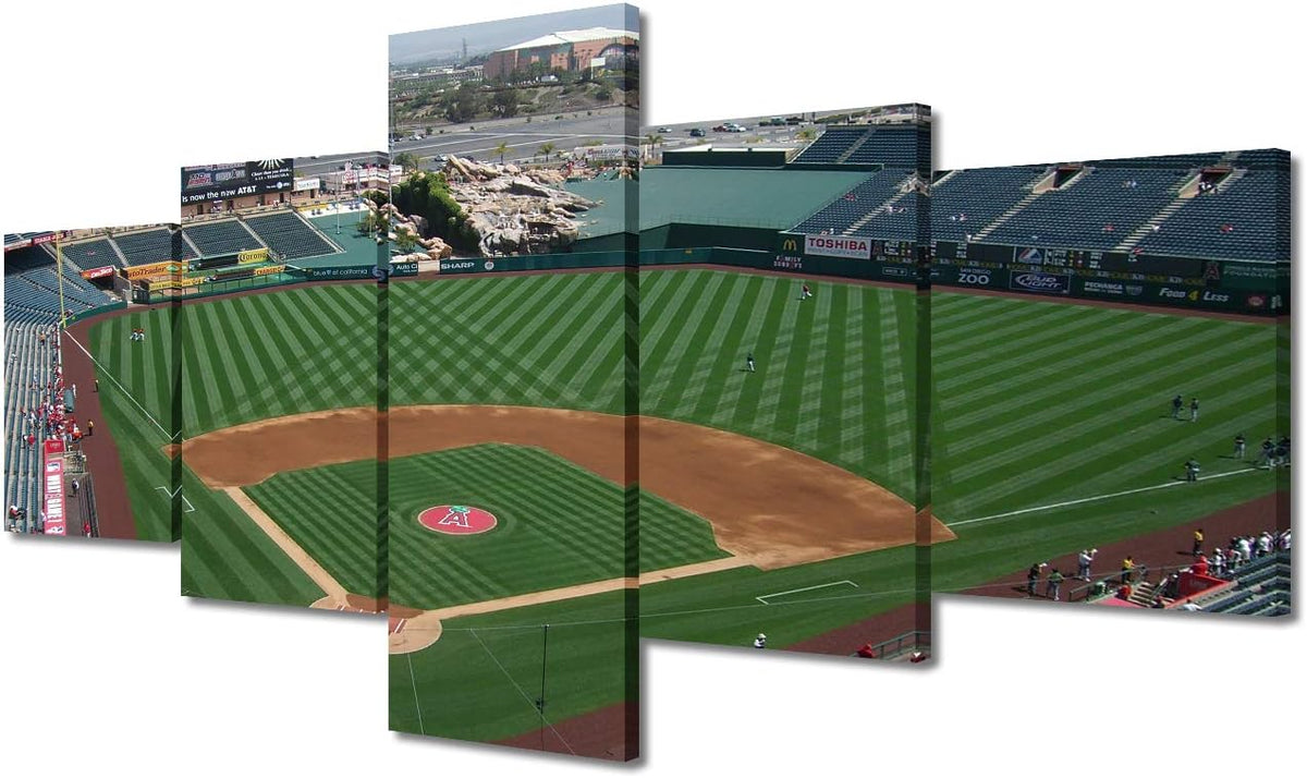 5 Pieces Canvas Art Wall Decor Baseball Stadium Pictures Paintings Posters Prints Stretched Ready to Hang - 50" Wx24 H Pack of 2 C57998