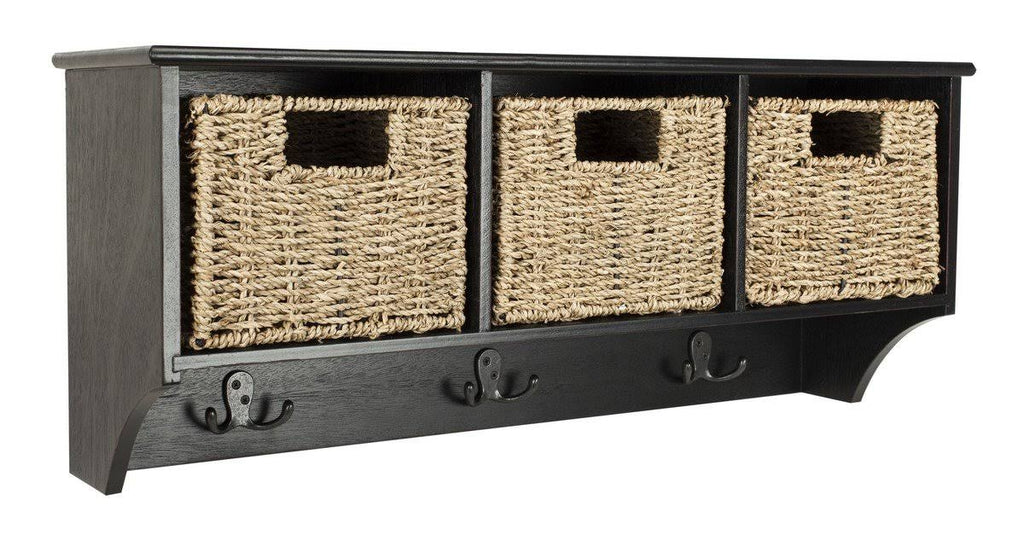 Cherry Hanging 3 Basket Wall Rack R231