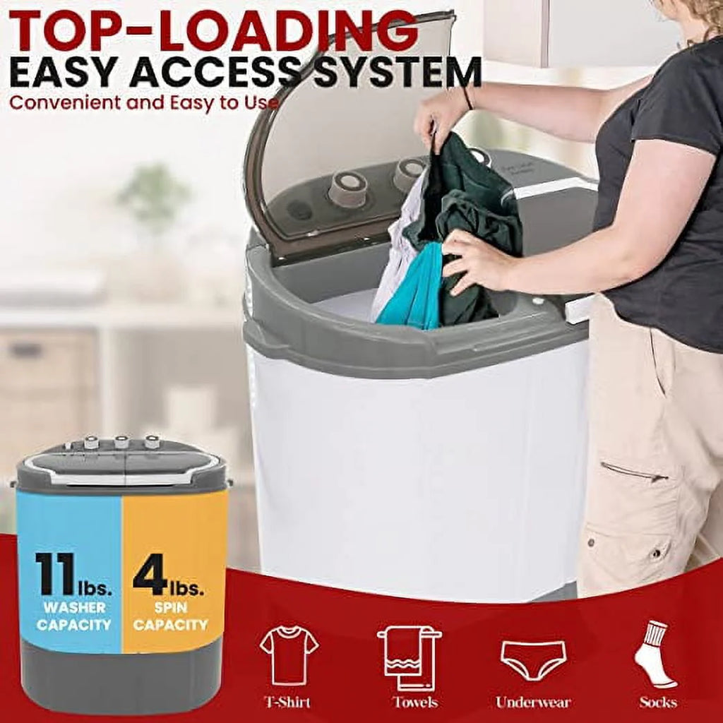 110 Volt 2 in 1 Compact Portable Washer and Dryer B914