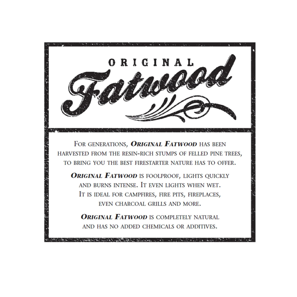 Fatwood Firestarter Kindling Sticks 10 or 25 lb. Box A73698