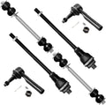 6pcs Suspension Kit 2 Outer 2 Inner Tie Rod Ends 2 Stabilizer Sway Bar X425851