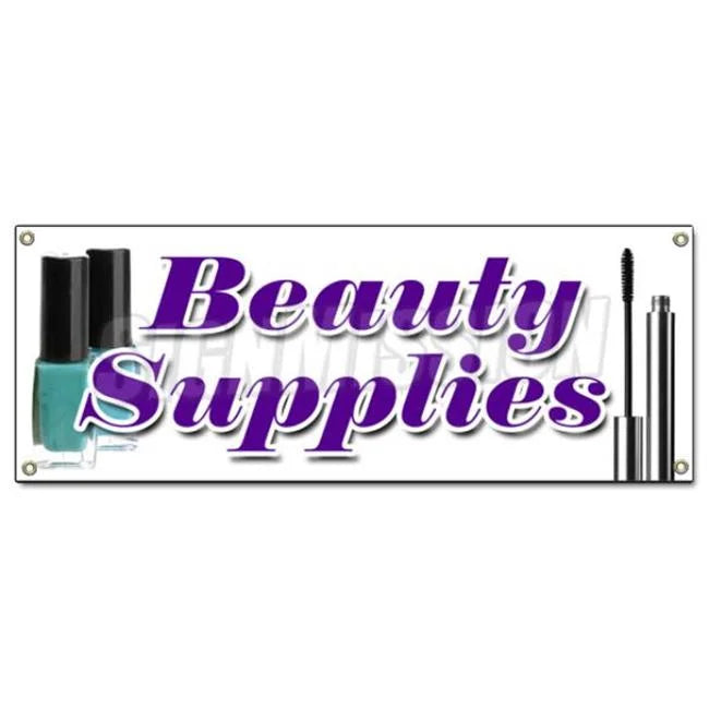 Beauty Supplies Banner Sign Q391