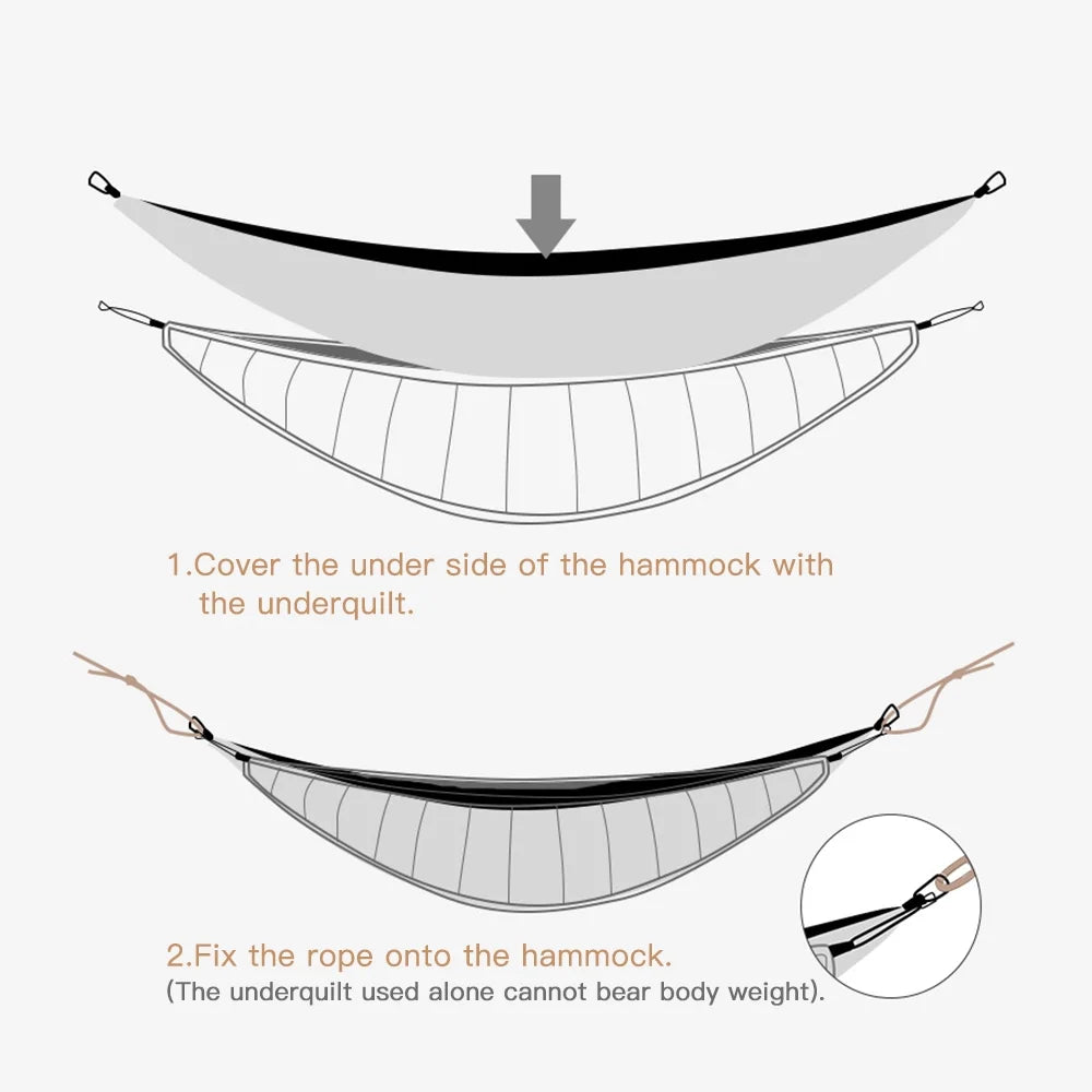 Insulated Portable Hammock Underquilt Q789835