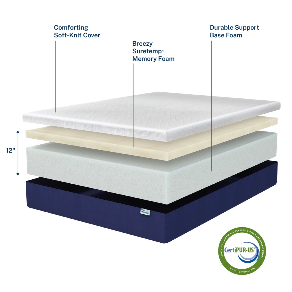 Memory Foam Mattress Queen Medium Firm S94475