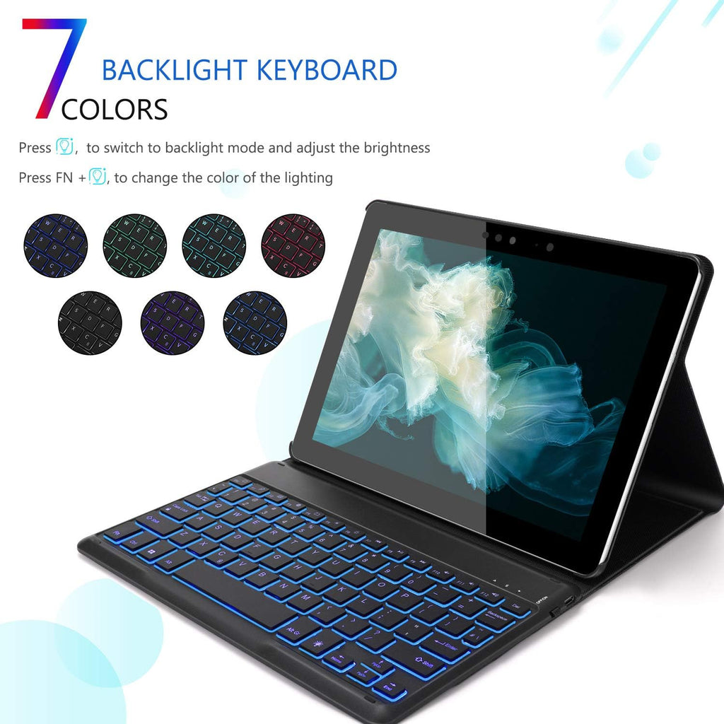 Bluetooth Backlit Keyboard Case with Cover S116