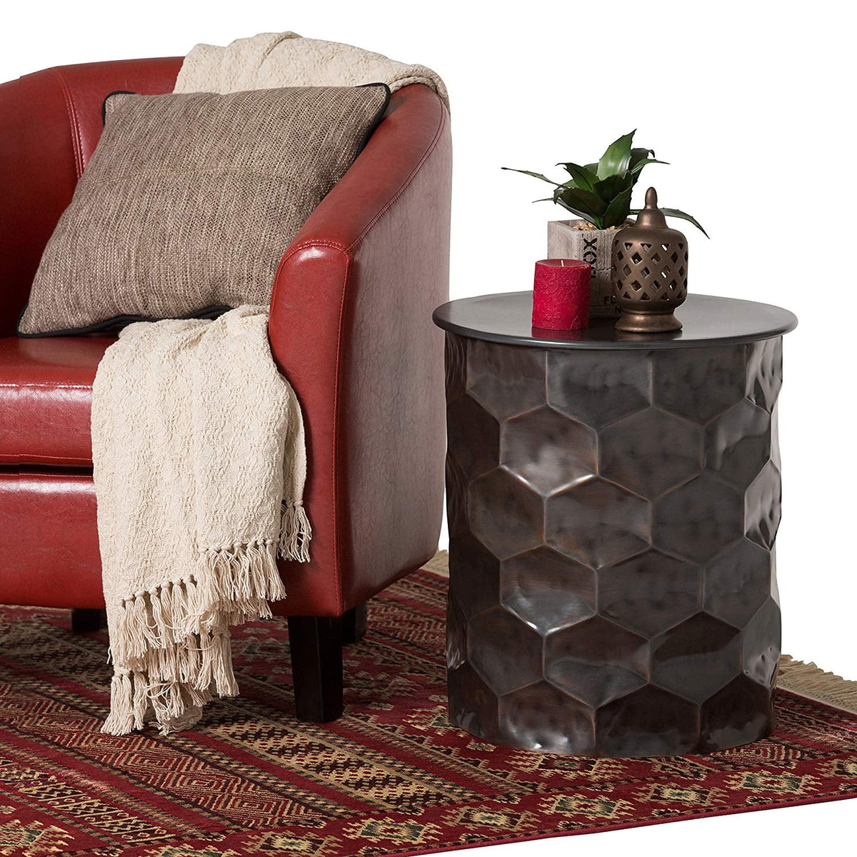Metal Storage Accent Side Table H867852